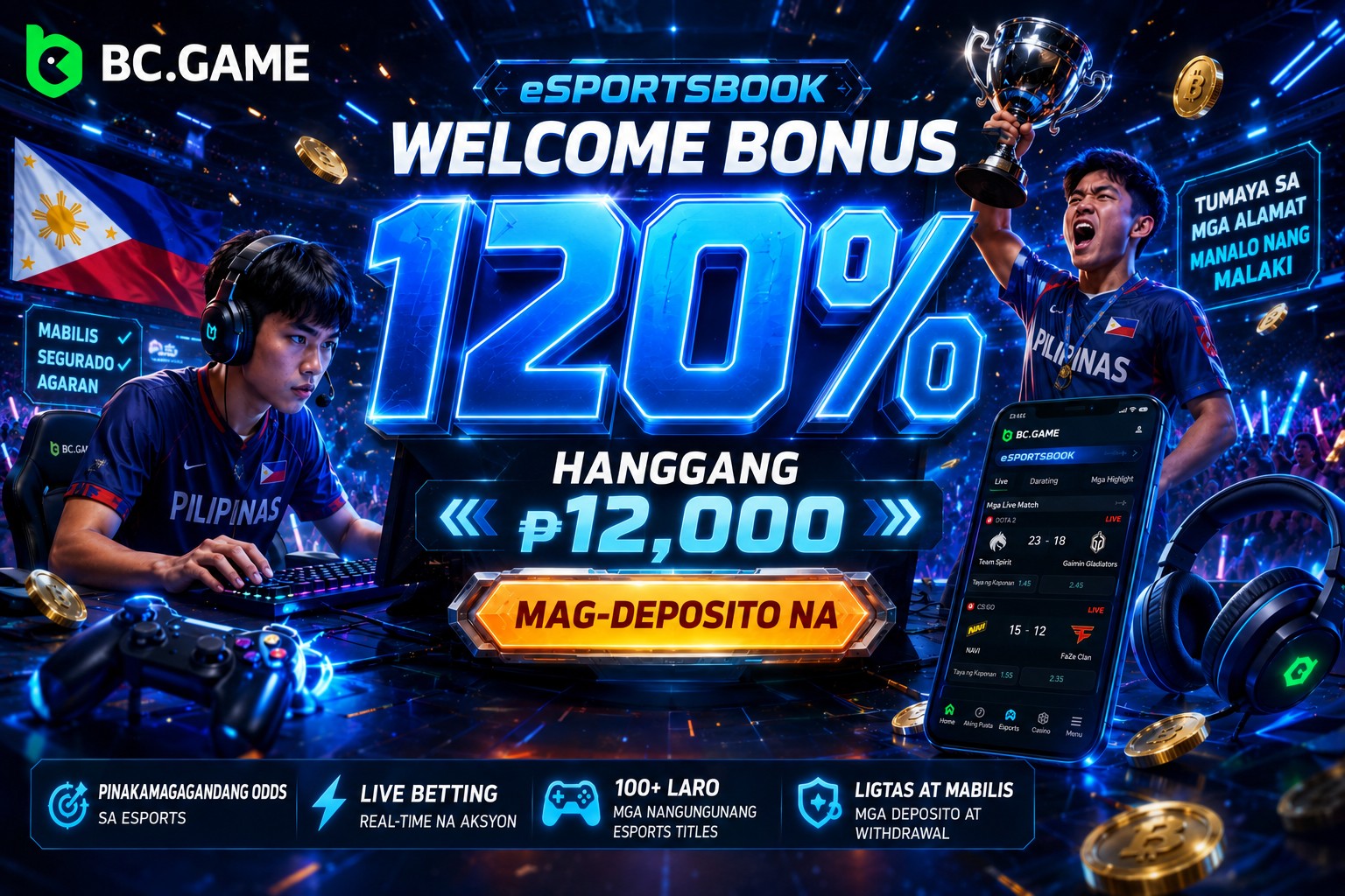 Paano makakuha ng welcome bonus sa BC Casino